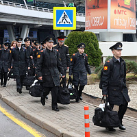 Делегация воспитанников Уссурийского суворовского военного училища прибыла в Минск