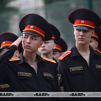 В Минском суворовском военном училище прошло торжественное мероприятие, приуроченное ко Дню знаний