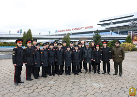 Делегация воспитанников Уссурийского суворовского военного училища прибыла в Минск