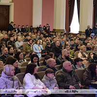 В Минском суворовском военном училище прошёл день открытых дверей