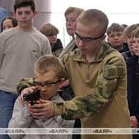В Минском суворовском военном училище прошёл день открытых дверей