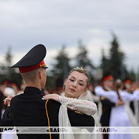 Торжественная церемония 70-го юбилейного выпуска воспитанников Минского суворовского военного училища