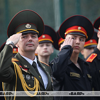 В Минском суворовском военном училище прошло торжественное мероприятие, приуроченное ко Дню знаний