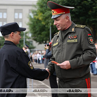 В Минском суворовском военном училище прошло торжественное мероприятие, приуроченное ко Дню знаний