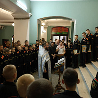 В Минском суворовском военном училище совершен молебен на начало нового учебного года